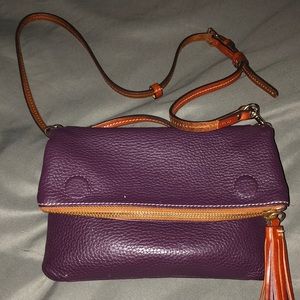 Dooney & Bourke Pebble Grain Foldover Zip Crossbody